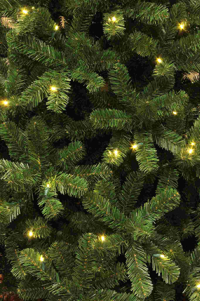 Black Box Kunstkerstboom Charlton - 91x91x155 cm - LED lampjes - Groen