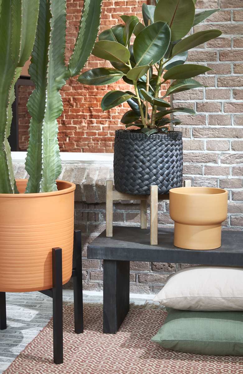 Mica Decorations Bloempot Riva - 22x22x20 cm - Terracotta - Terra