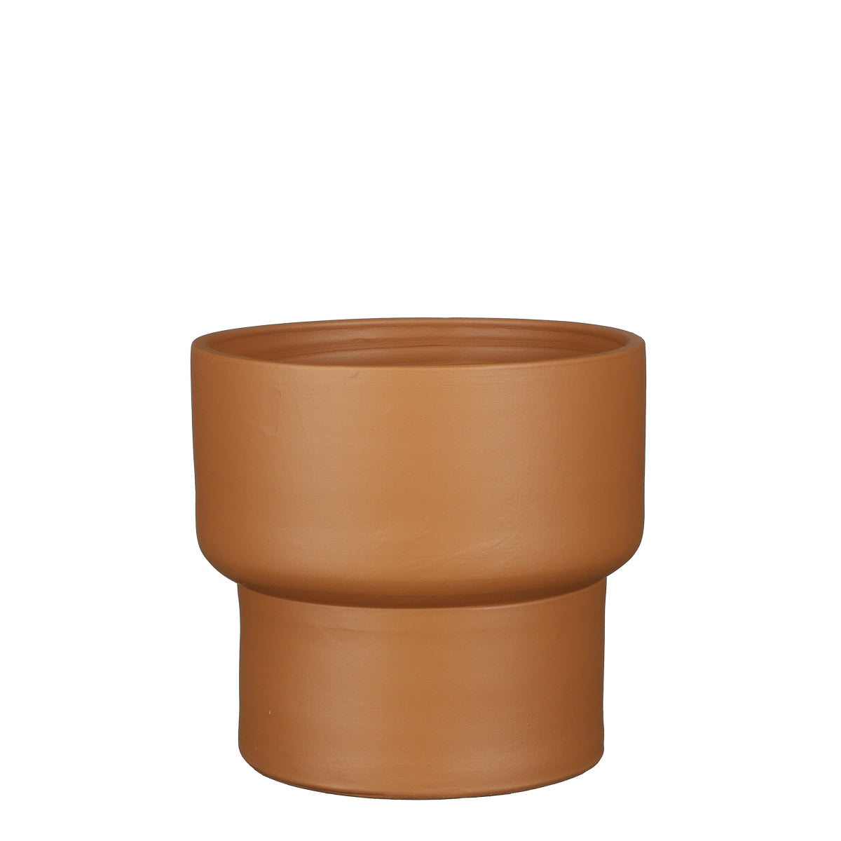 Mica Decorations Bloempot Riva - 22x22x20 cm - Terracotta - Terra