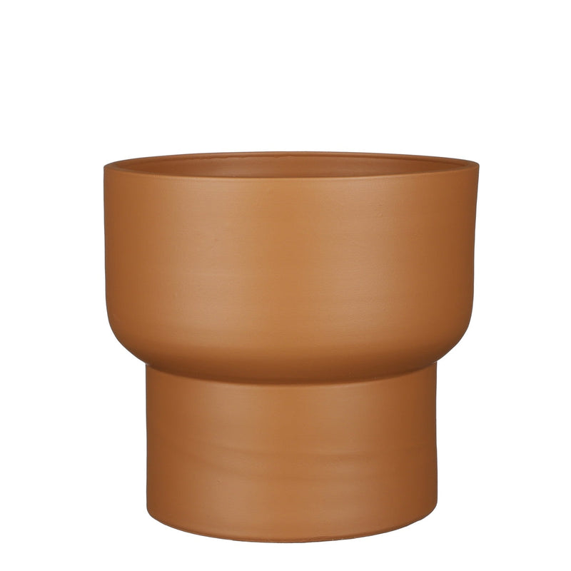 Mica Decorations Bloempot Riva - 26x26x23 cm - Terracotta - Terra
