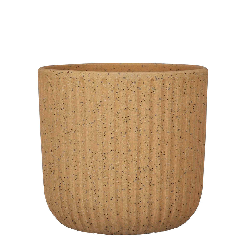 Mica Decorations Dante Bloempot - 27x27x24 cm - Terracotta - Bruin