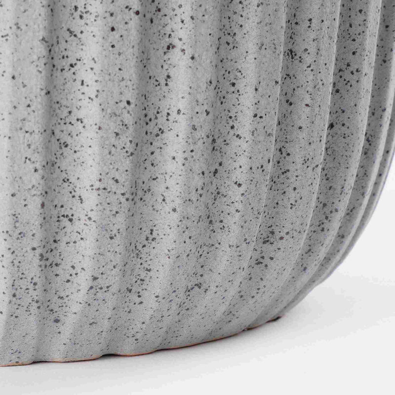 Mica Decorations Dante Bloempot - 21x21x19 cm - Donkergrijs