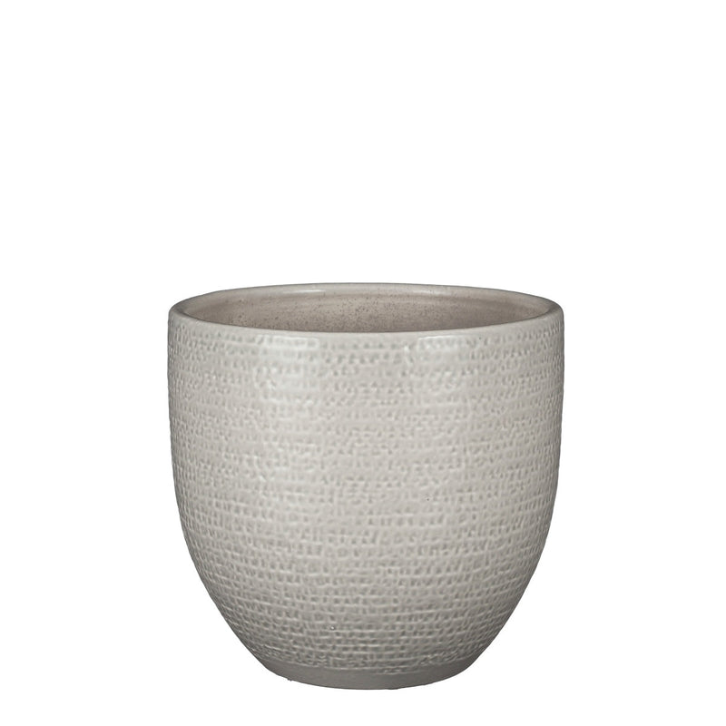 Mica Decorations Carrie Bloempot - 24x24x22 cm - Lichtgrijs