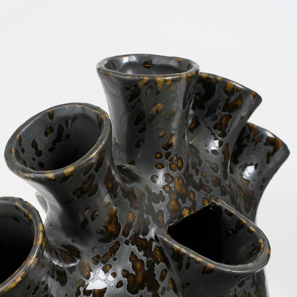 Mica Decorations Saul Vaas - 26x14x30 cm - Keramiek - Zwart