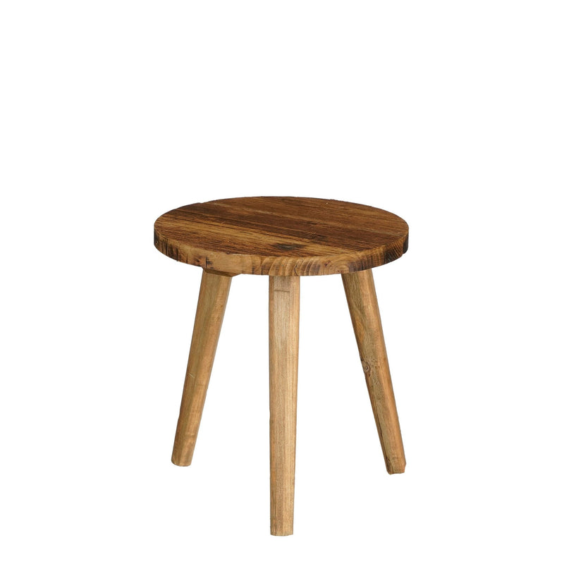 Mica Decorations Bijzettafel Bold - 26x26x28 cm - Hout - Bruin