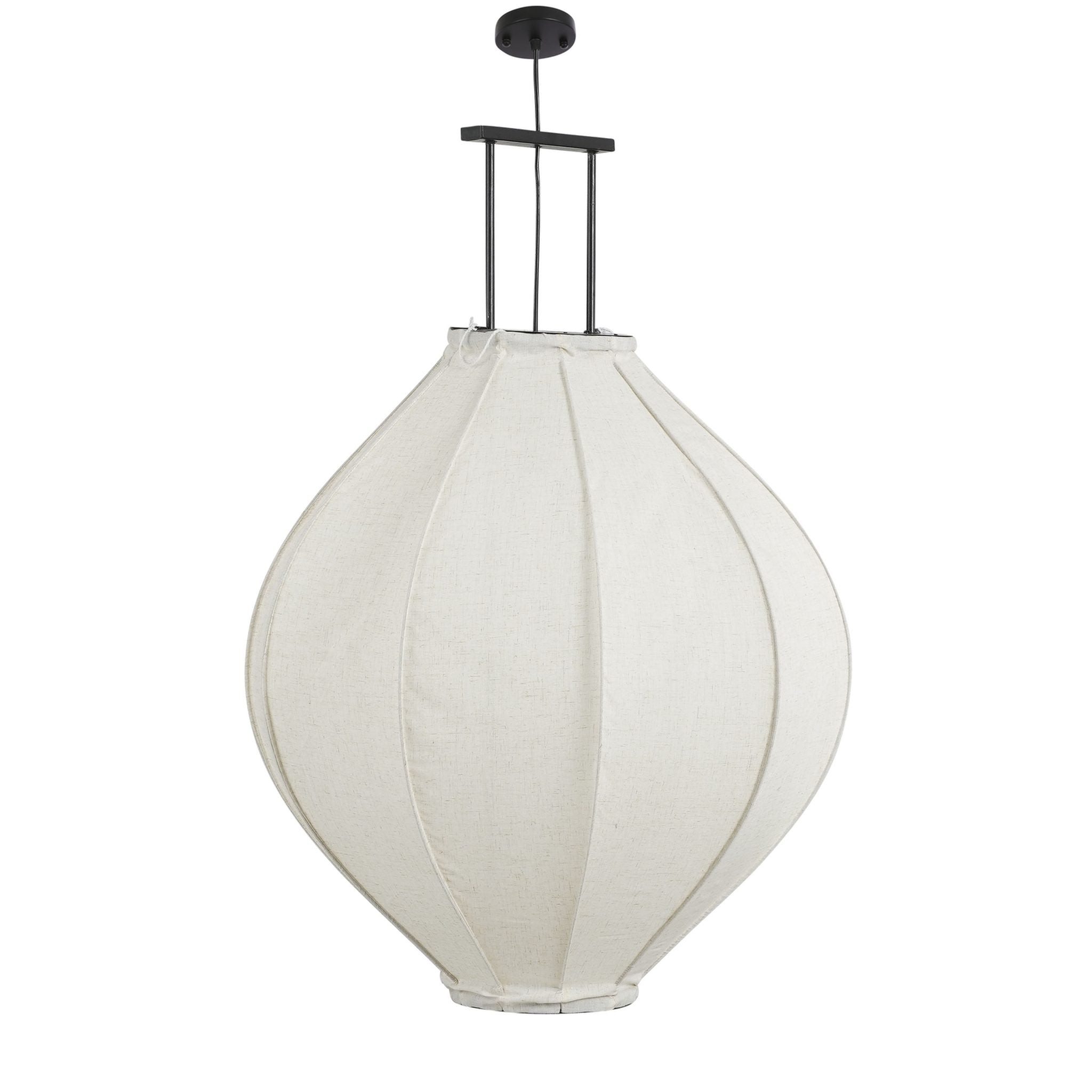 Mica Decorations Hanglamp Pego - 70x70x94 cm - Linnen - Off Wit
