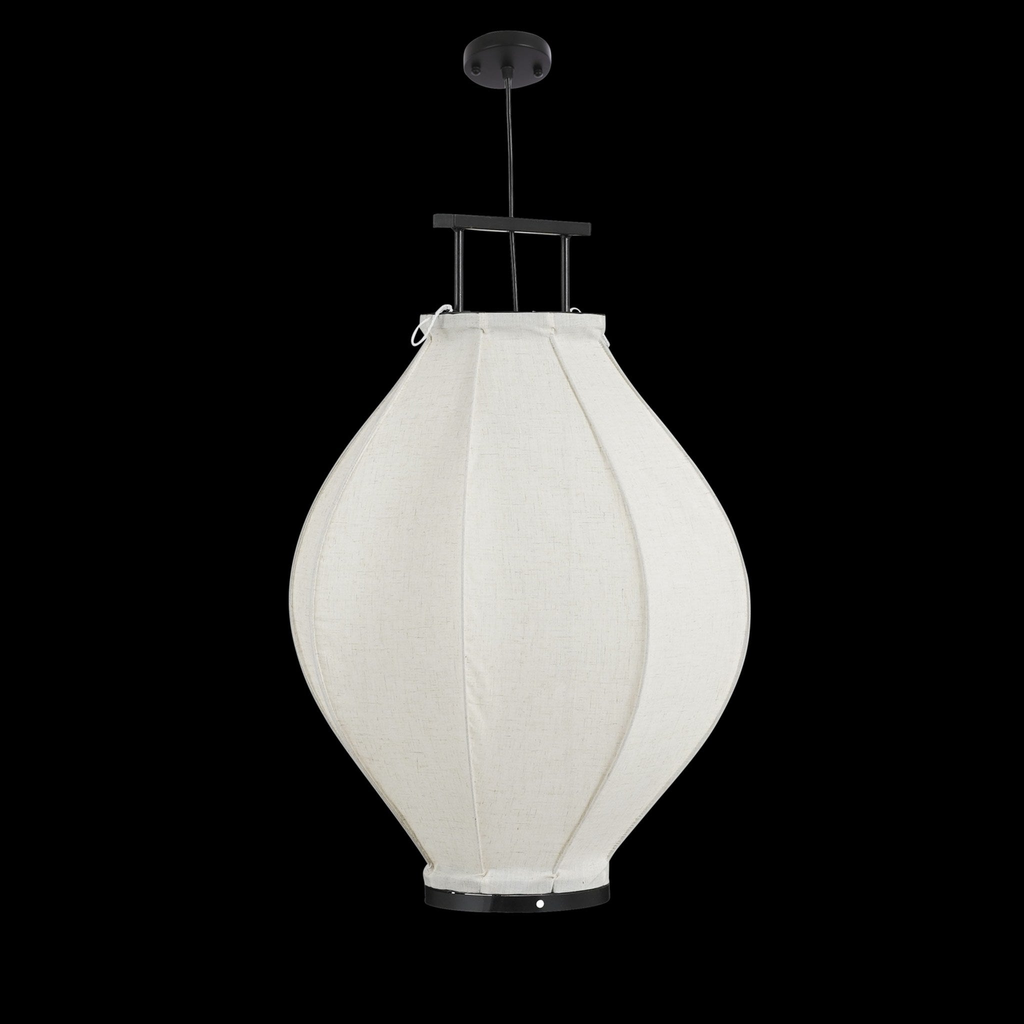 Mica Decorations Hanglamp Pego - 54x54x73 cm - Linnen - Gebroken Wit