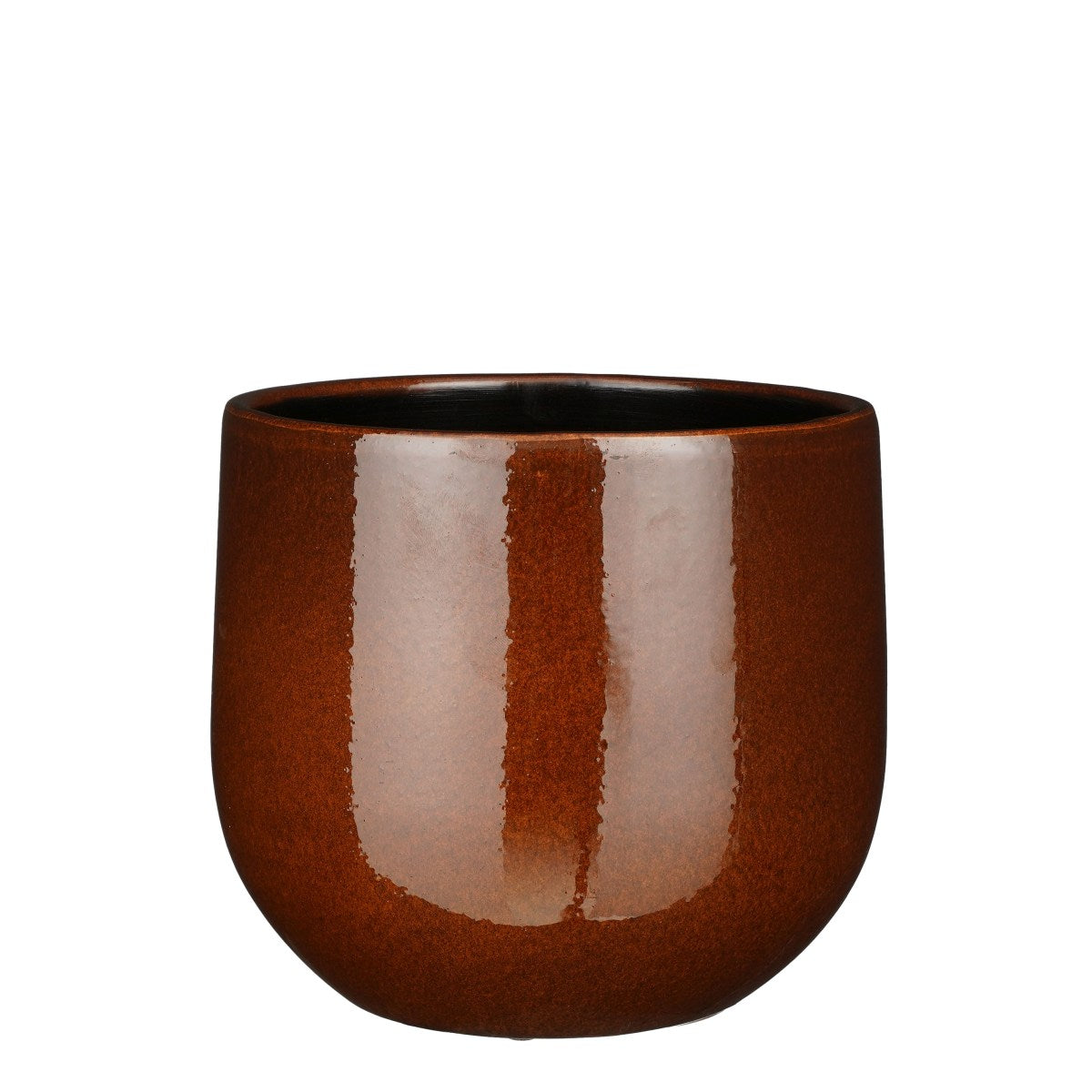 Mica Decorations Pablo Bloempot - 25x25x20 cm - Keramiek - Bruin