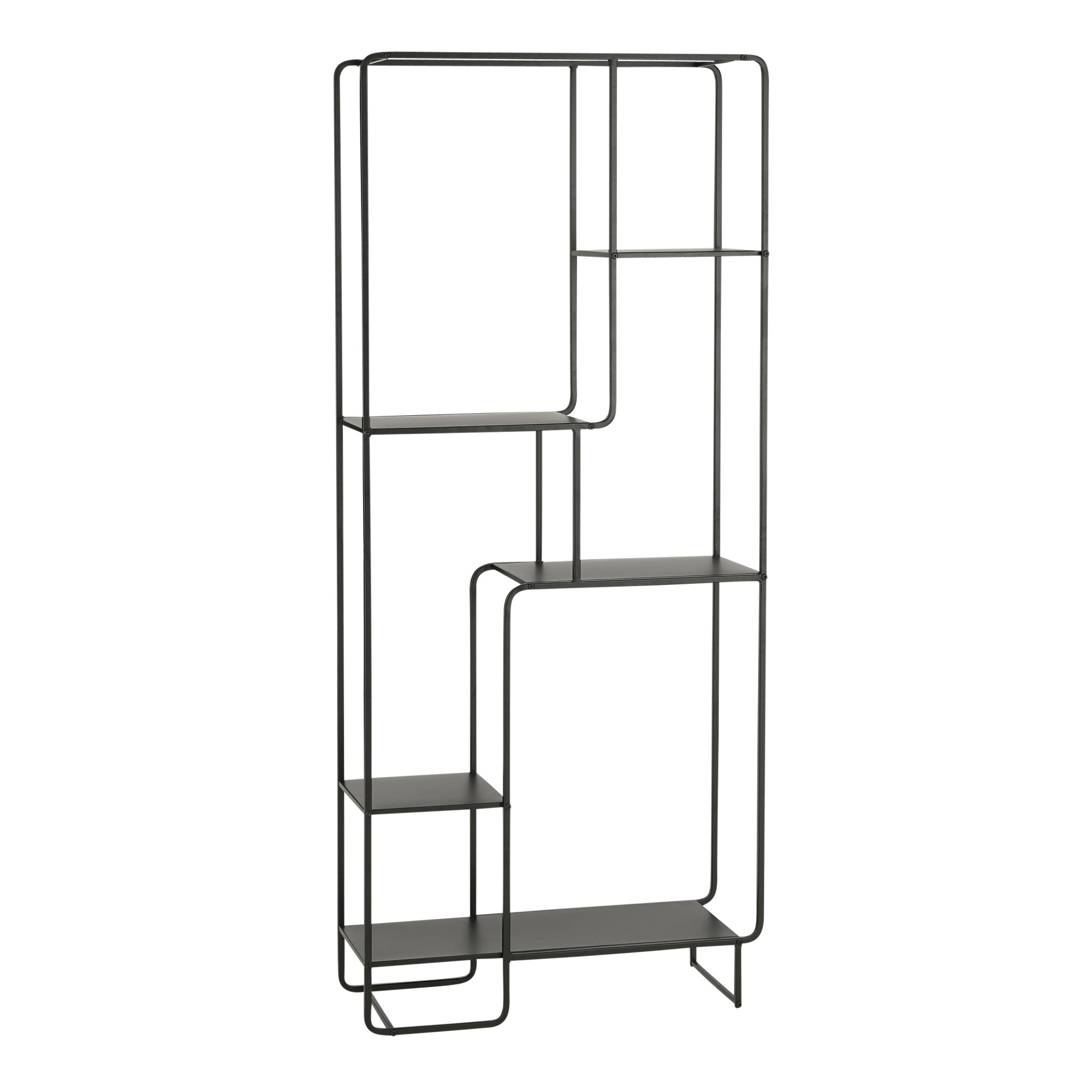 Mica Decorations Kast Jules - 76x30x178 cm - Ijzer - Zwart