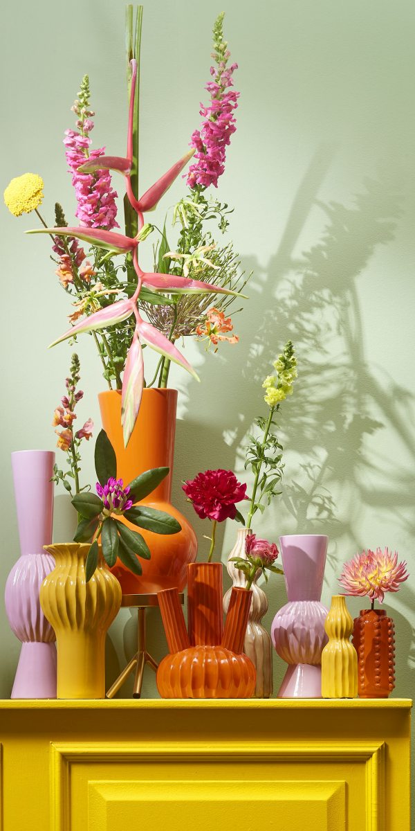 Mica Decorations Felipe Vaas - 16x16x30 cm - Keramiek - Geel