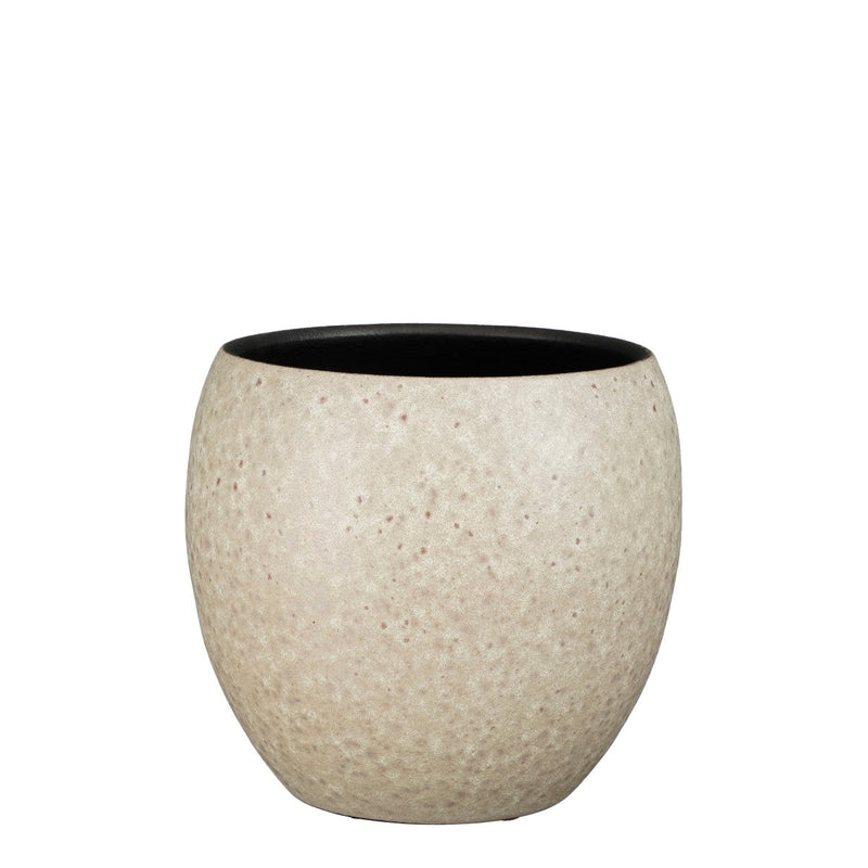 Mica Decorations Bloempot Bent - 24x24x24 cm - Terracotta - Grijs