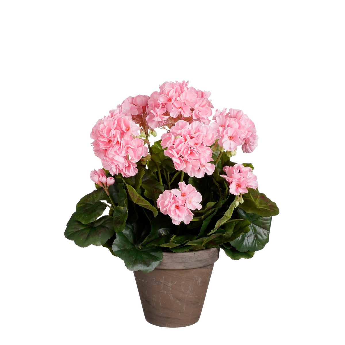 Mica Decorations Geranium Kunstplant - 27x27x41 cm - Polyester - Roze
