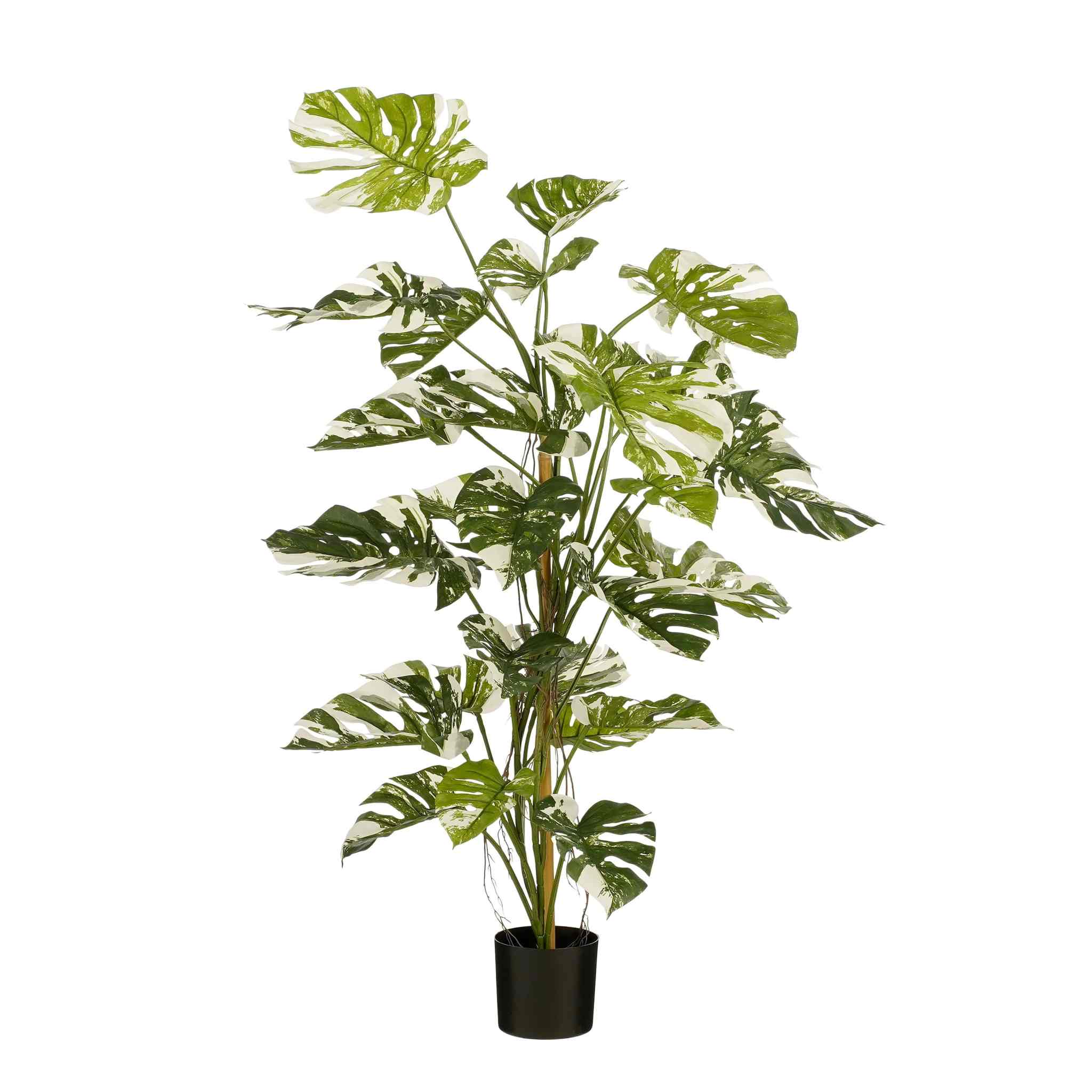 Mica Decorations Kunstboom Monstera - 120x120x140 cm - Polyester - Groen