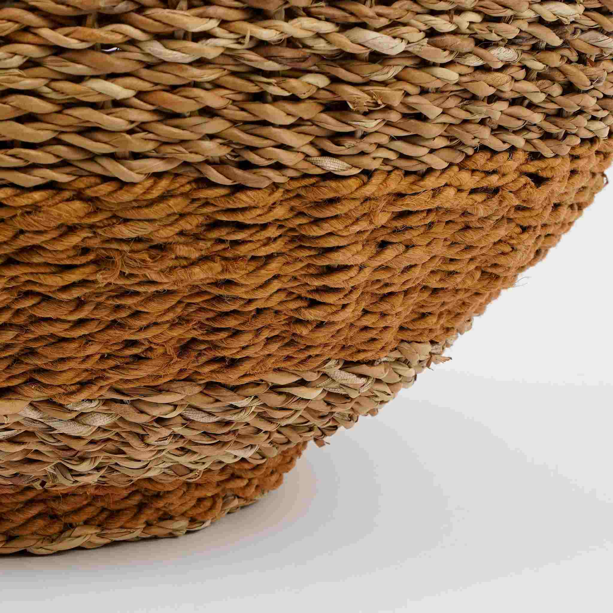 Mica Decorations Mand Tacoma - 55x55x48 cm - Jute - Geel