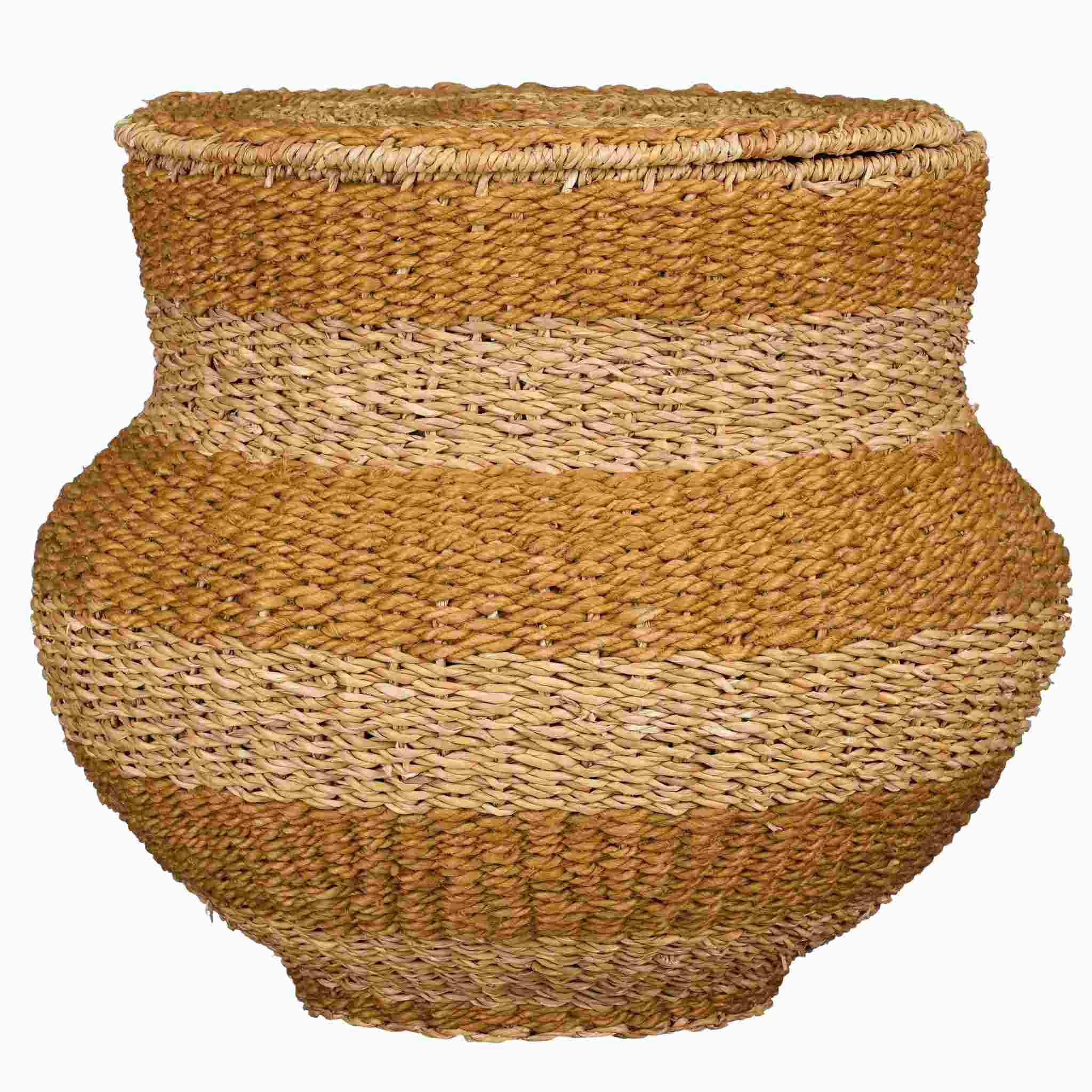Mica Decorations Mand Tacoma - 55x55x48 cm - Jute - Geel
