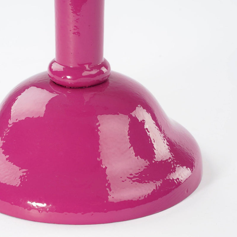 Mica Decorations Bijzettafel Duco - 25x25x58 cm - Aluminium - Roze
