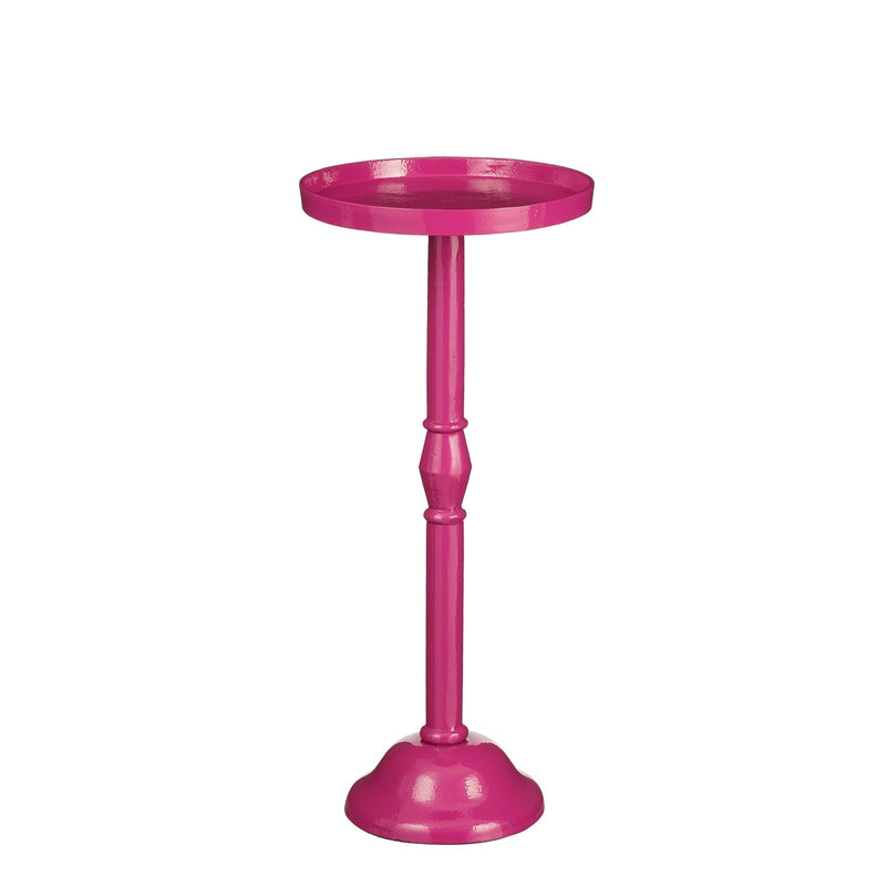 Mica Decorations Bijzettafel Duco - 25x25x58 cm - Aluminium - Roze