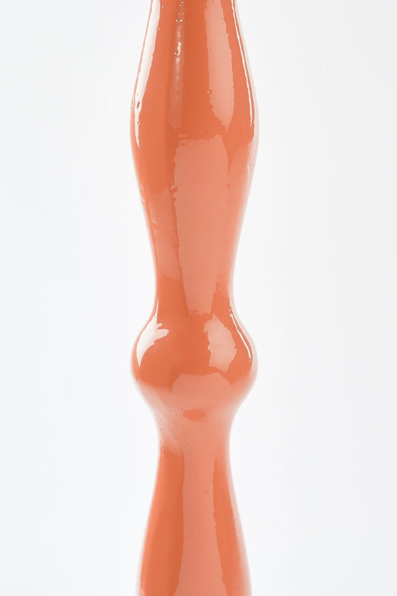 Mica Decorations Bijzettafel Duco - 25x25x66 cm - Aluminium - Oranje