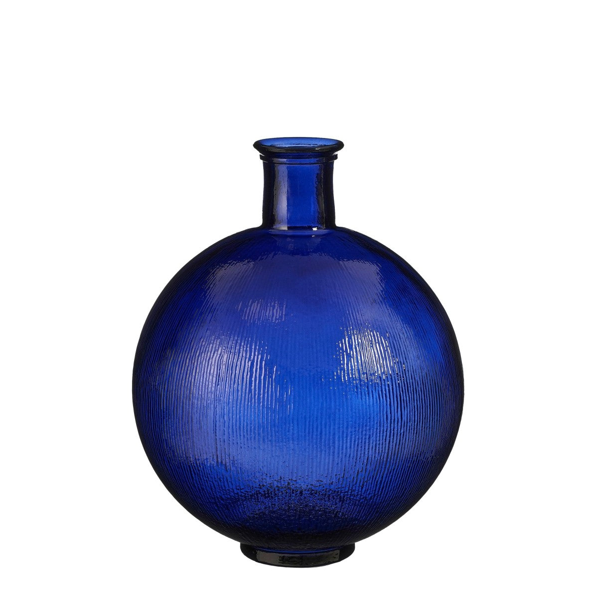 Mica Decorations Firenza Vaas - 34x34x42 cm - Glas - Donkerblauw
