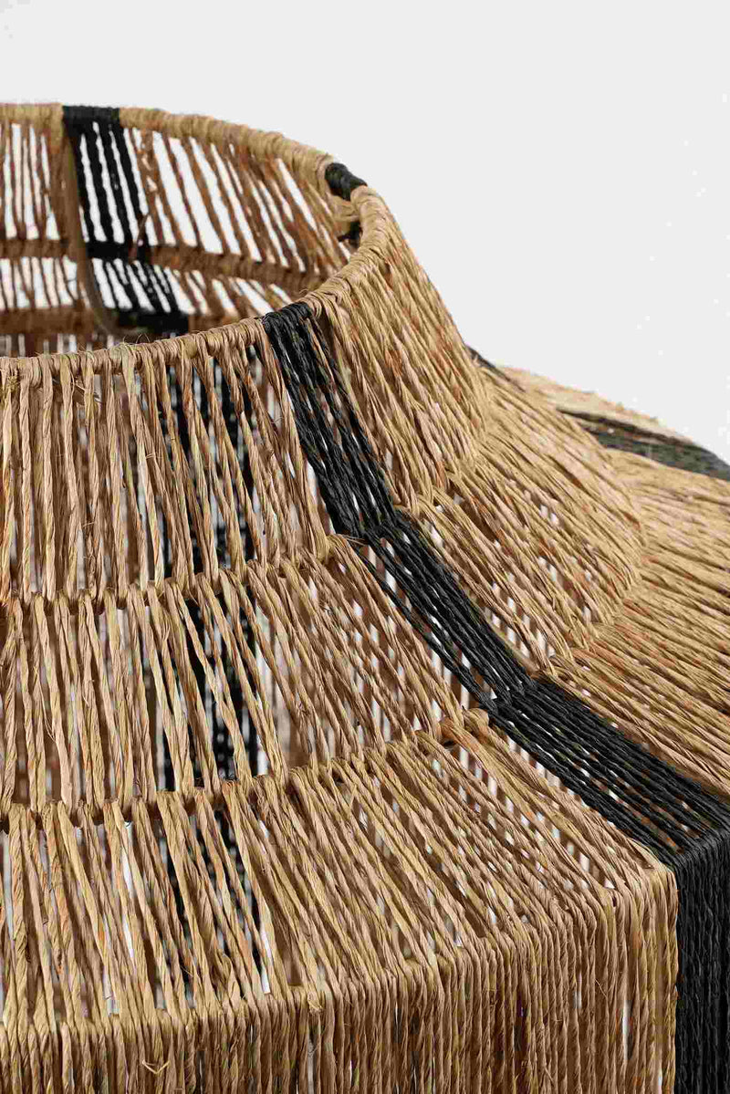 Mica Decorations Lantaarn Liliano - 30x30x36 cm - Jute - Zwart