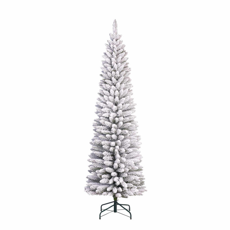 Black Box Kunstkerstboom Jurva - 91x91x260 cm - PVC - Besneeuwd,Groen