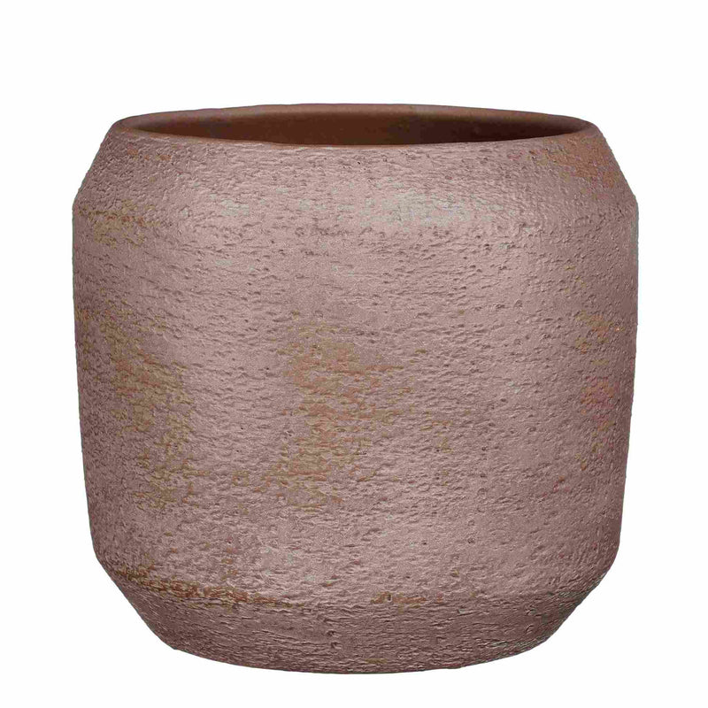 Mica Decorations Amadora Bloempot - 32x32x30 cm - Terra - Donkerbruin