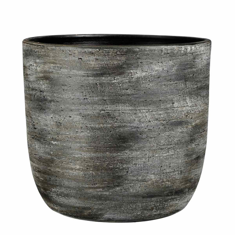 Mica Decorations Ravenna Bloempot - 34x34x31 cm - Antraciet