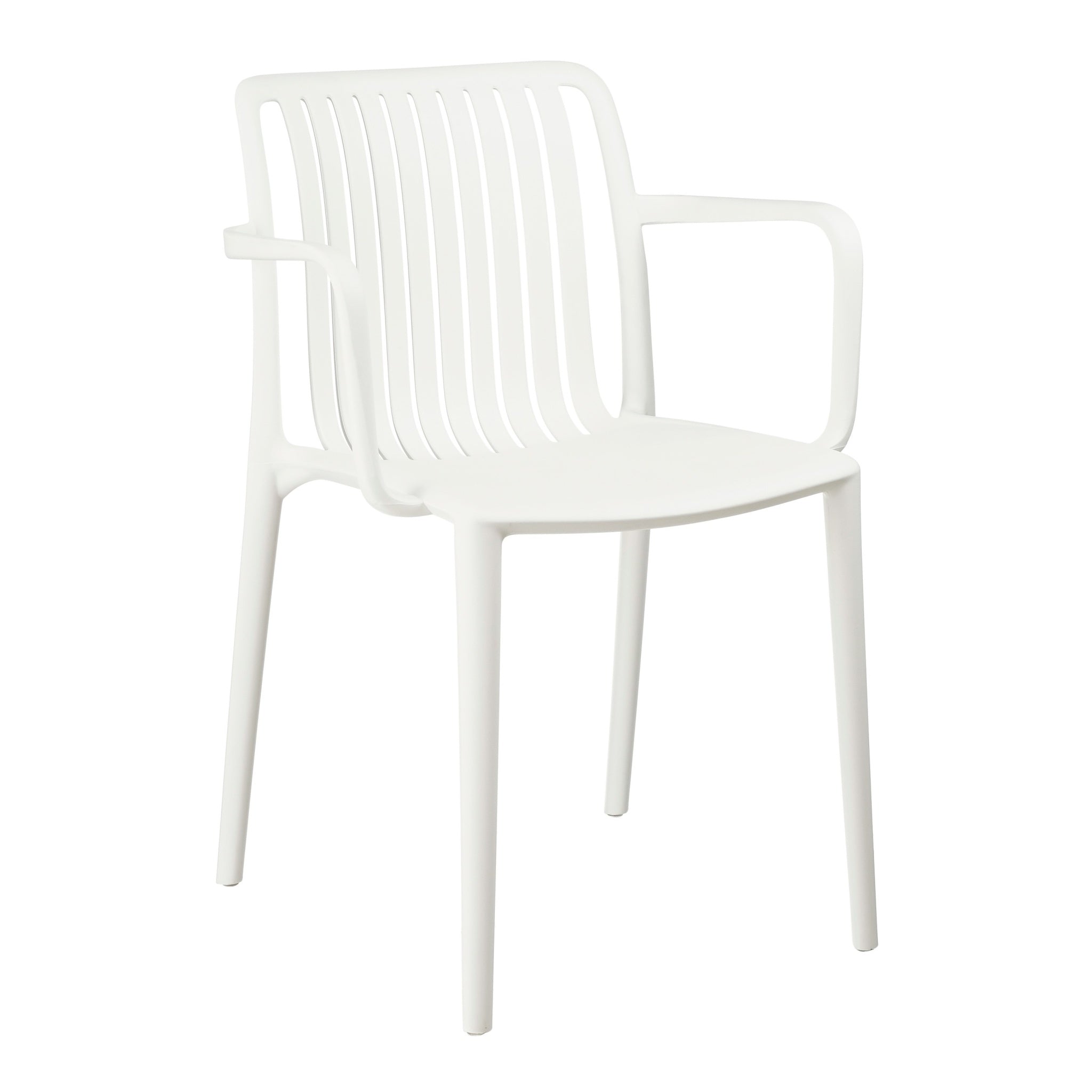Mica Decorations Tuinstoel Paloma - 53x53x77.5 cm - Polypropyleen - Wit