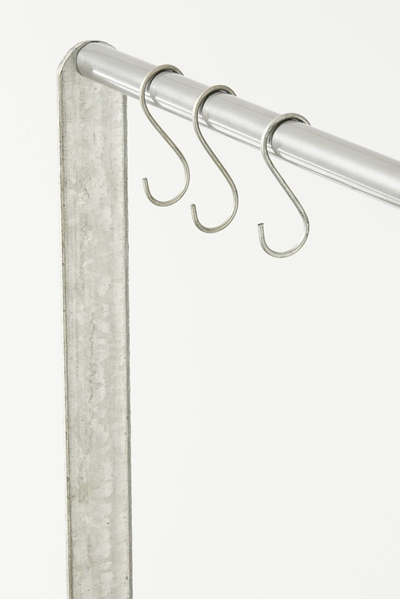 Mica Decorations Plantentafel Ken - 70x38x127 cm - Ijzer - Grijs