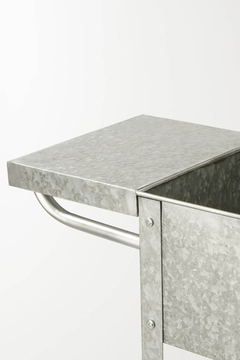 Mica Decorations Plantentafel Ken - 70x38x127 cm - Ijzer - Grijs
