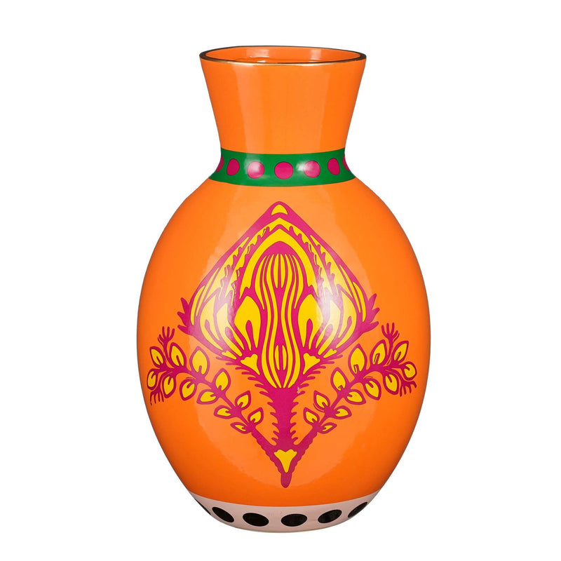 Mica Decorations Vaas Cordoba - 26x26x40.5 cm - Keramiek - Oranje