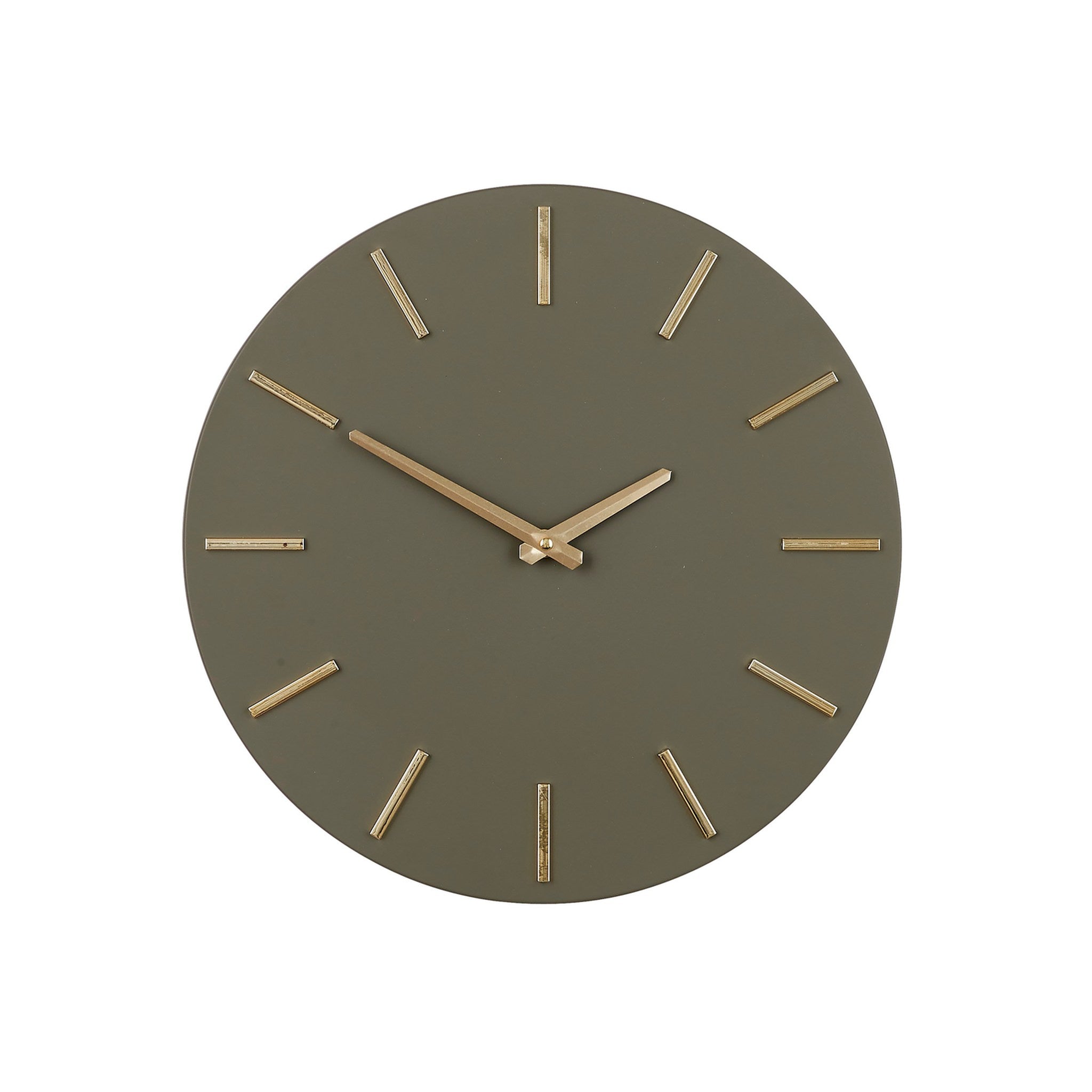Mica Decorations Klok Brixen - 35.5x4x35.5 cm - Aluminium - Donker Groen