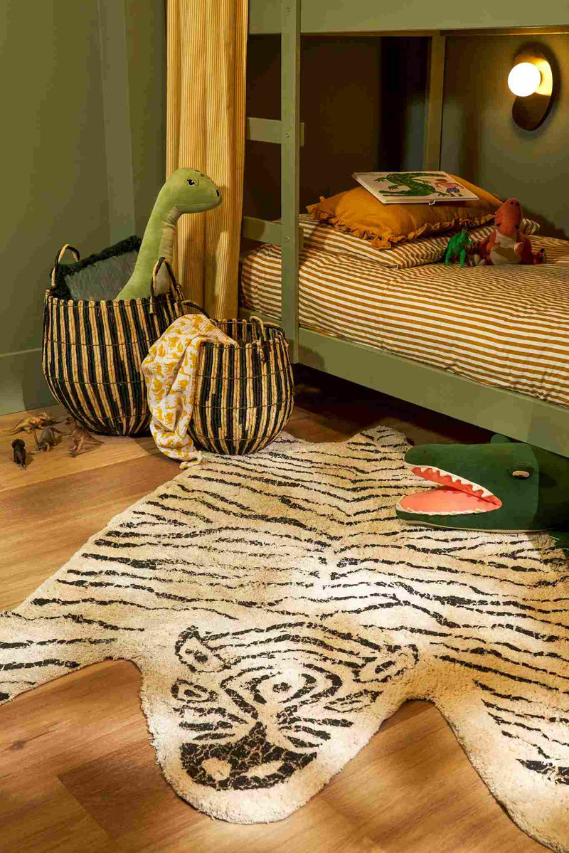 In the Mood Vloerkleed Zebra - 180x120x3 cm - Katoen - Wit