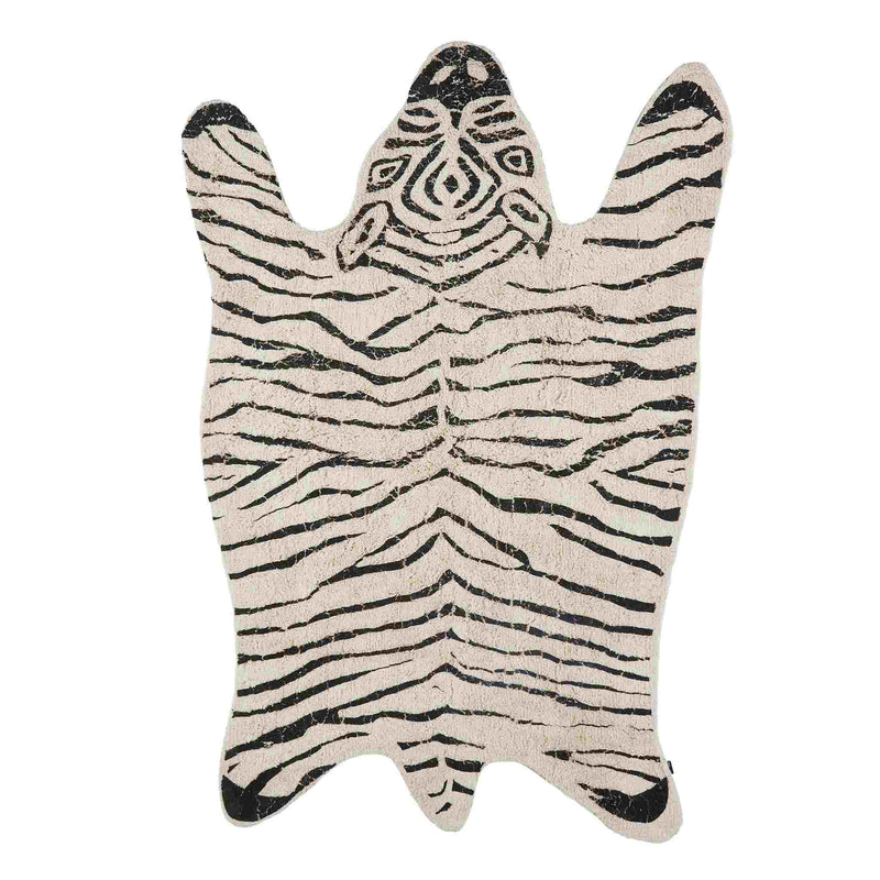 In the Mood Vloerkleed Zebra - 180x120x3 cm - Katoen - Wit