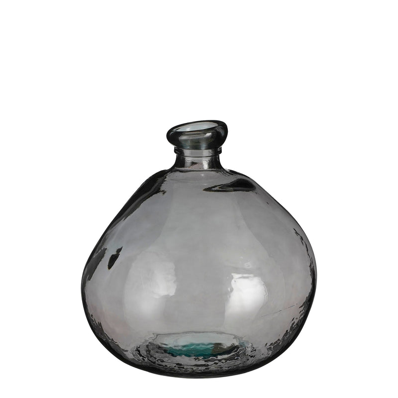Mica Decorations Vaas Pinto - 33x33x33 cm - Glas - Antraciet