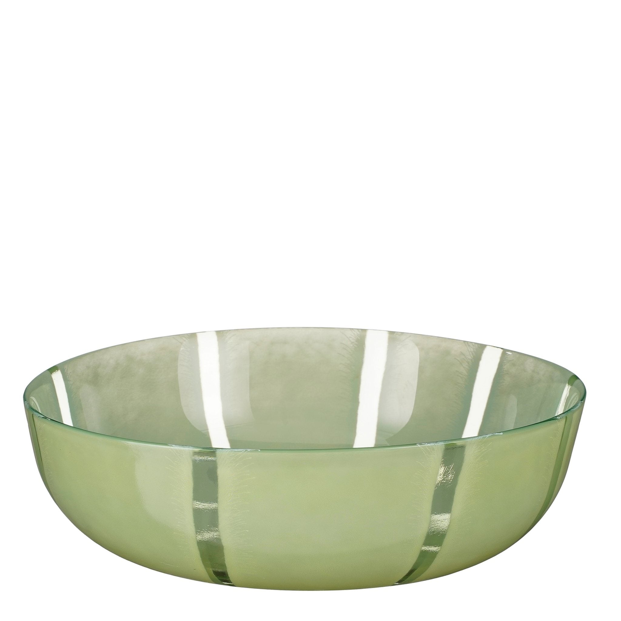 Mica Decorations Schaal Montello - 30x30x8 cm - Gerecycled Glas - Lichtgroen
