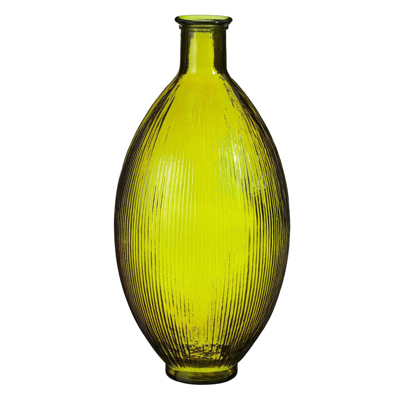 Mica Decorations Vaas Firenza - 29x29x59 cm - Glas - Groen