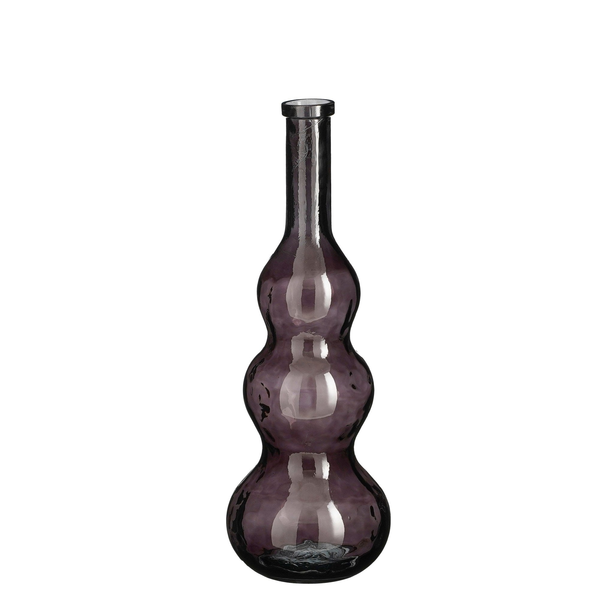 Mica Decorations Vaas Benito - 26.5x26.5x75 cm - Glas - Bruin