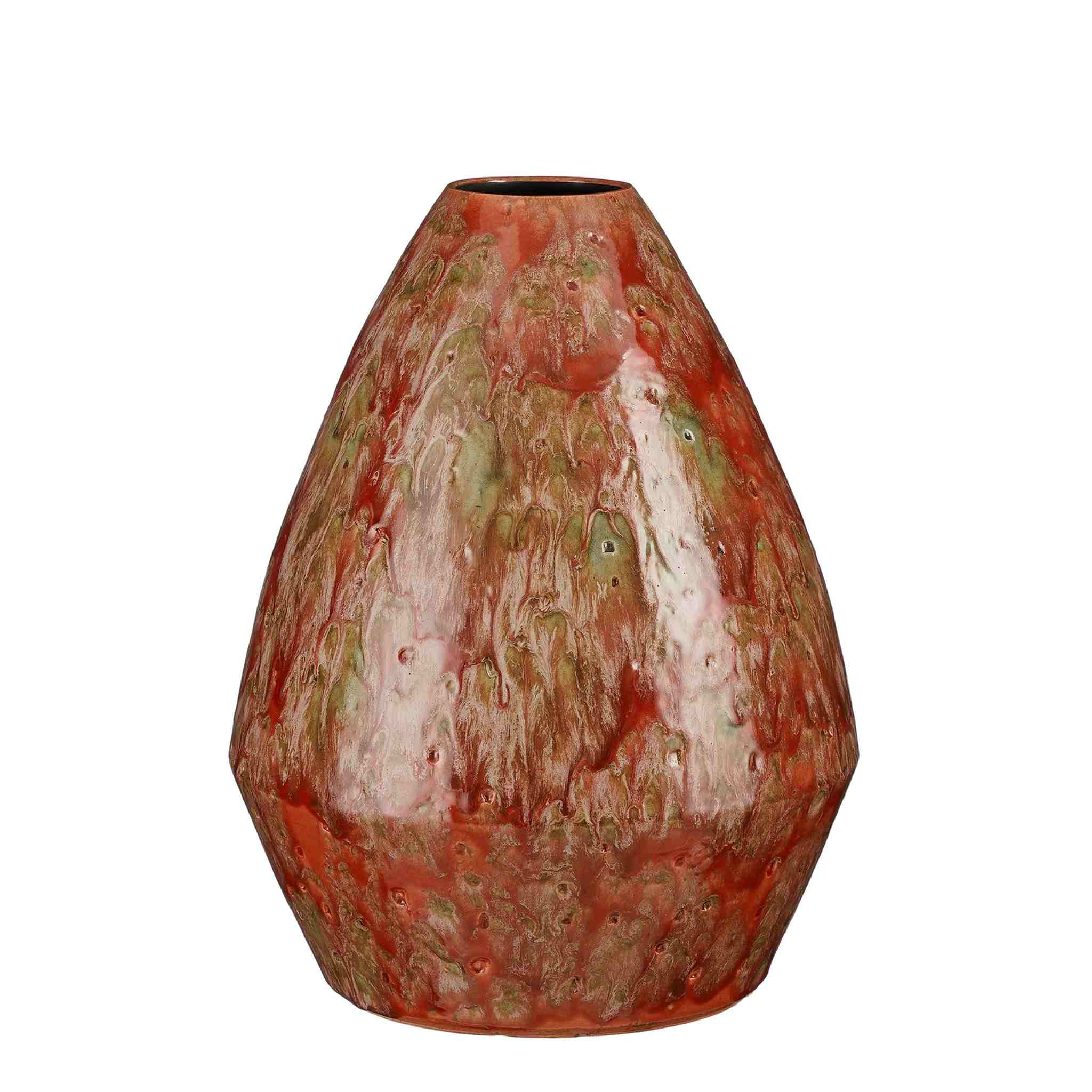 Mica Decorations Vaas Harris - 23x23x30 cm - Keramiek - Rood
