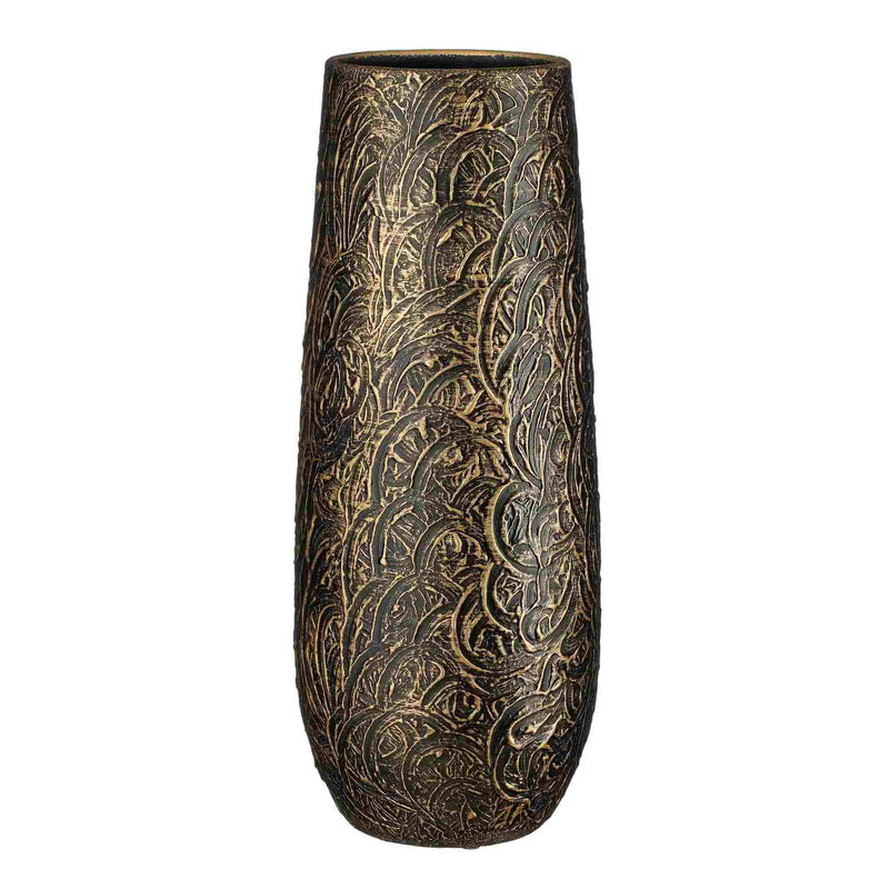 Mica Decorations Vaas Arthur - 21x21x55 cm - Terracotta - Goud