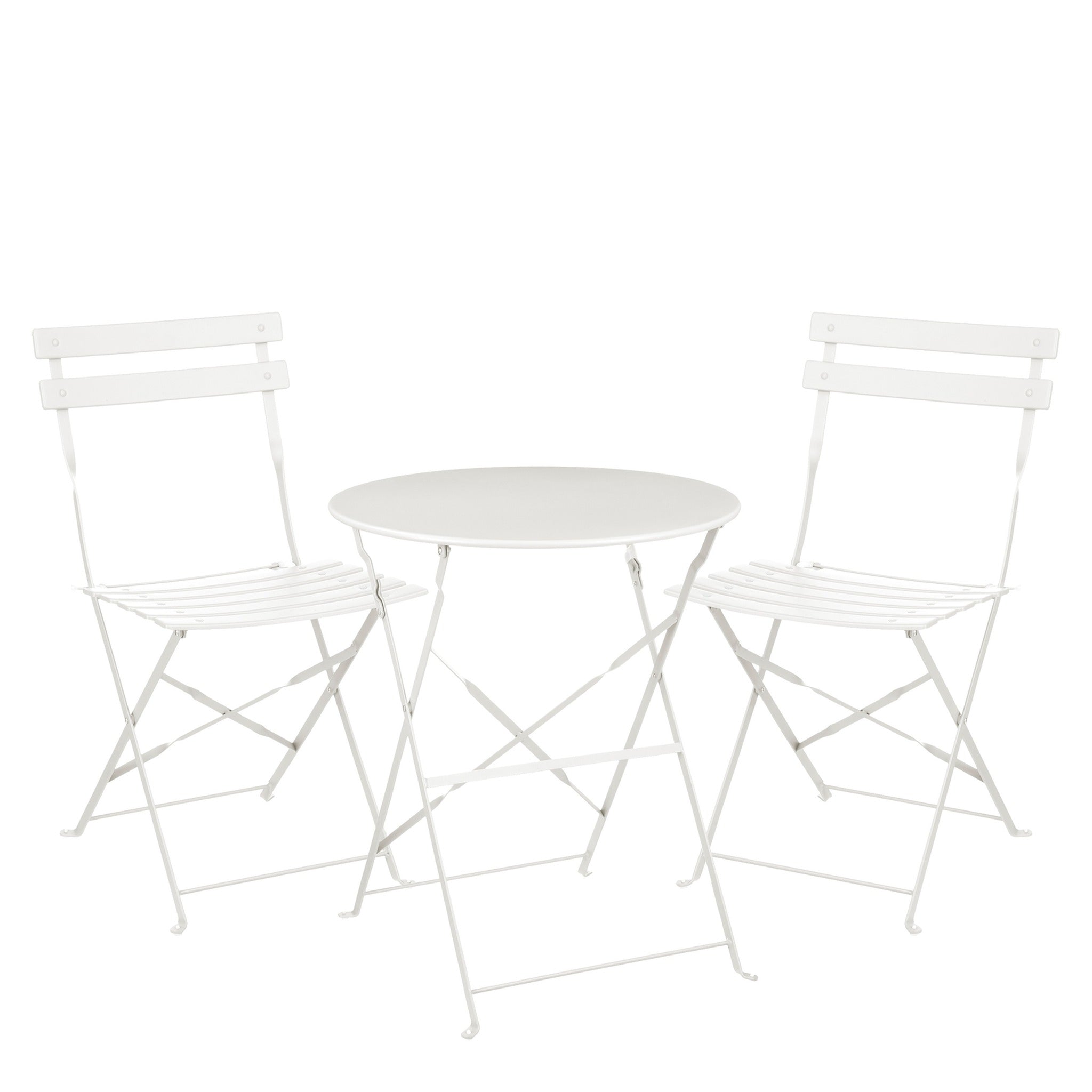 Mica Decorations Tuinsets Laurence - 60x60x71 cm - Ijzer - Wit