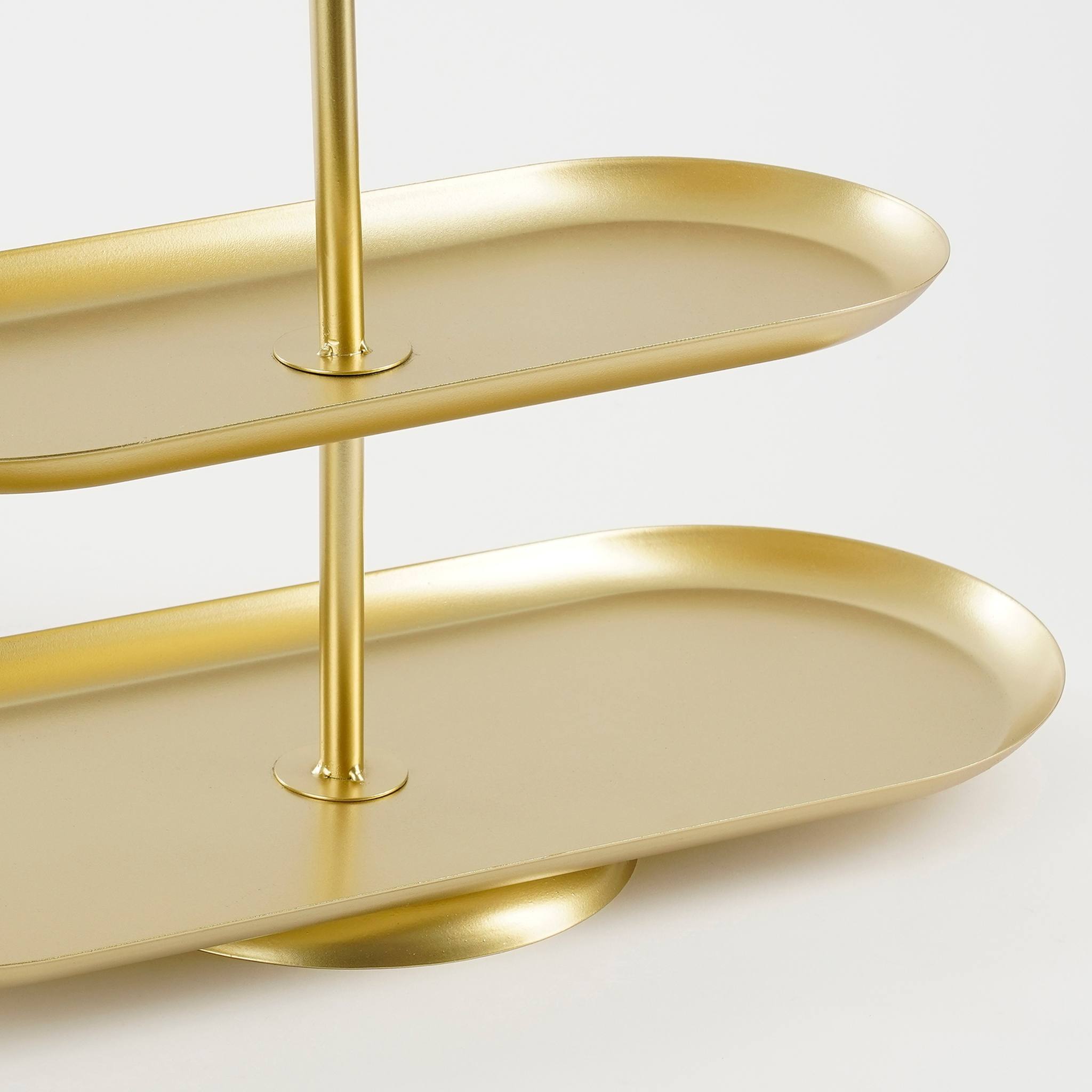 Mica Decorations Etagere Rama - 48x20x55 cm - Ijzer - Goud