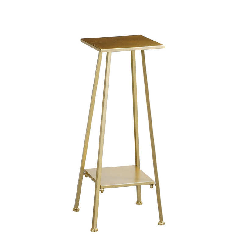 Mica Decorations Plantentafel Anouk - 30x30x80 cm - Ijzer - Goud