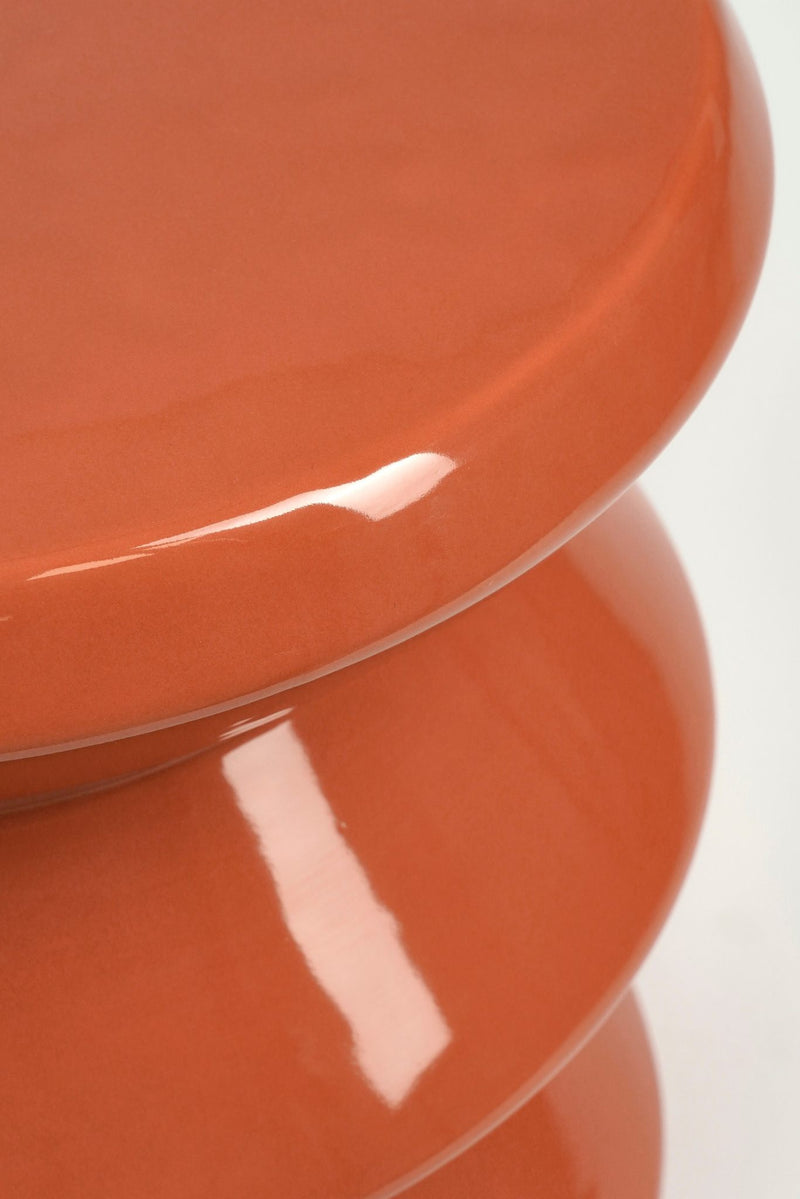 Mica Decorations Stoel Jans - 30.5x30.5x28 cm - Keramiek - Oranje