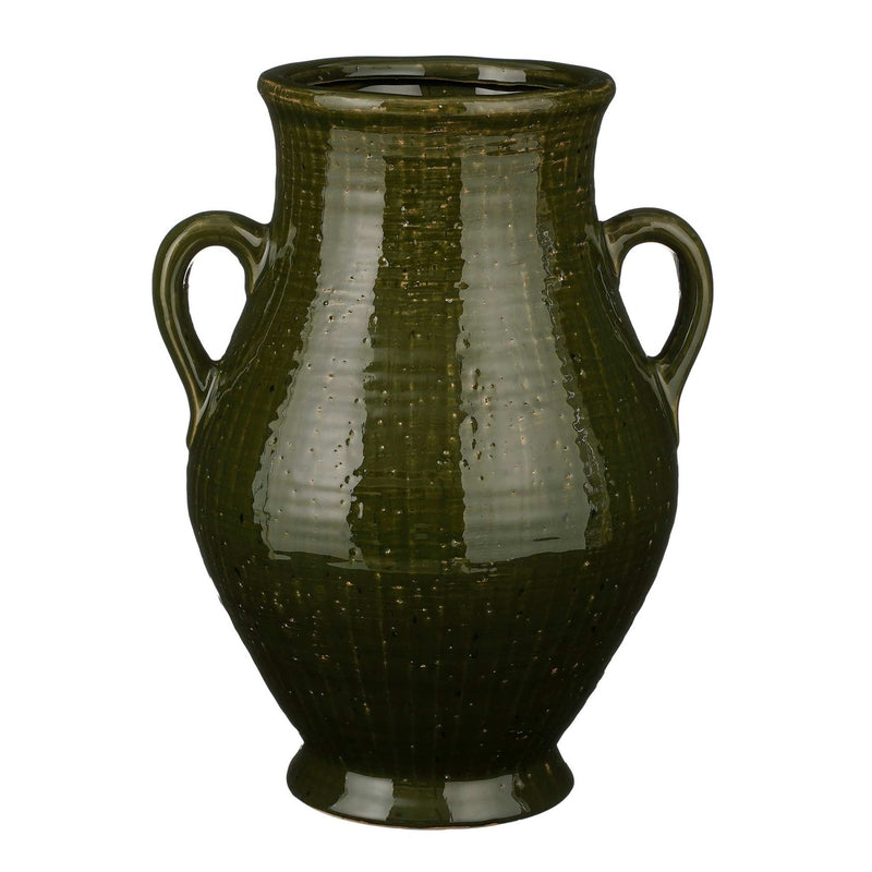 Mica Decorations Vaas Elena - 29x25x38 cm - Keramiek - Groen