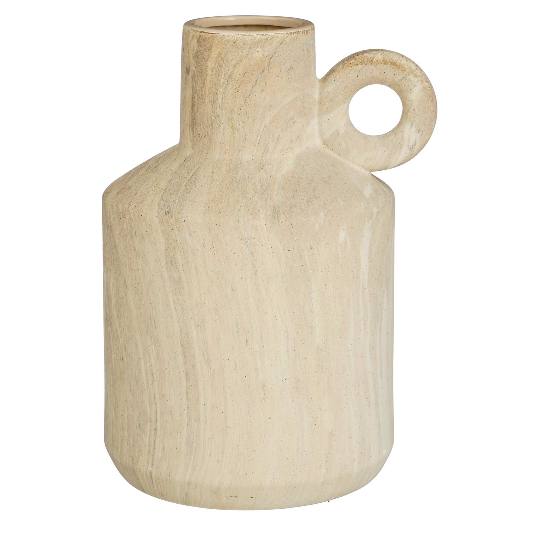 Mica Decorations Vaas Trentino - 28.5x25x38.5 cm - Keramiek - Beige