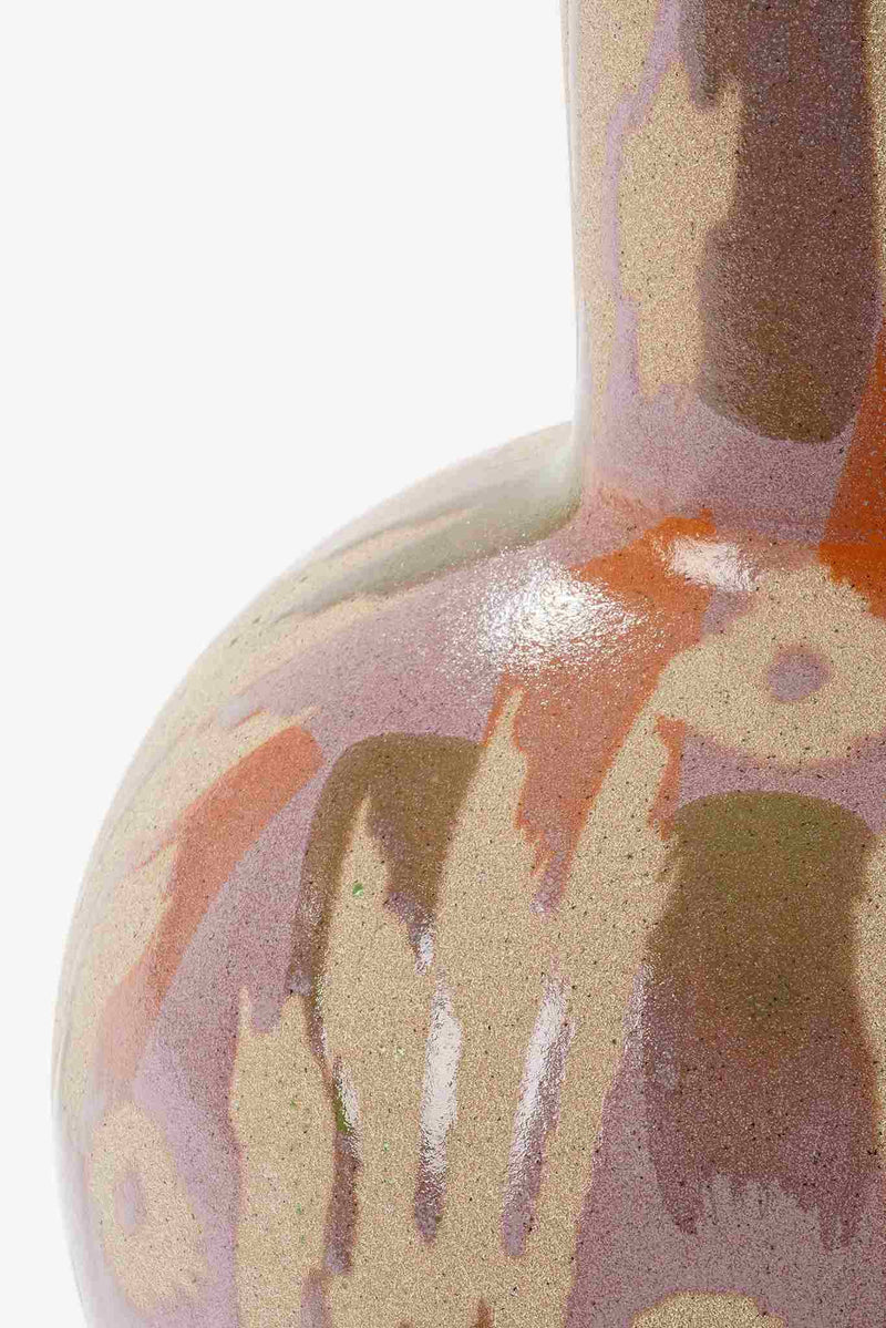 Mica Decorations Vaas Javi - 42x42x27 cm - Keramiek - Paars