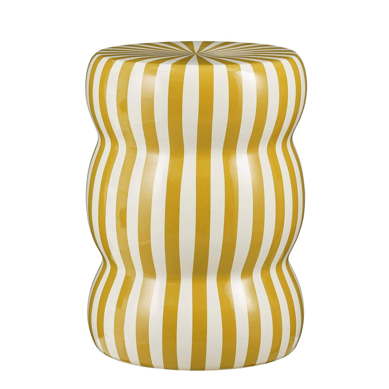 Mica Decorations Bijzettafel Skipper - 32x32x44 cm - Keramiek - Creme