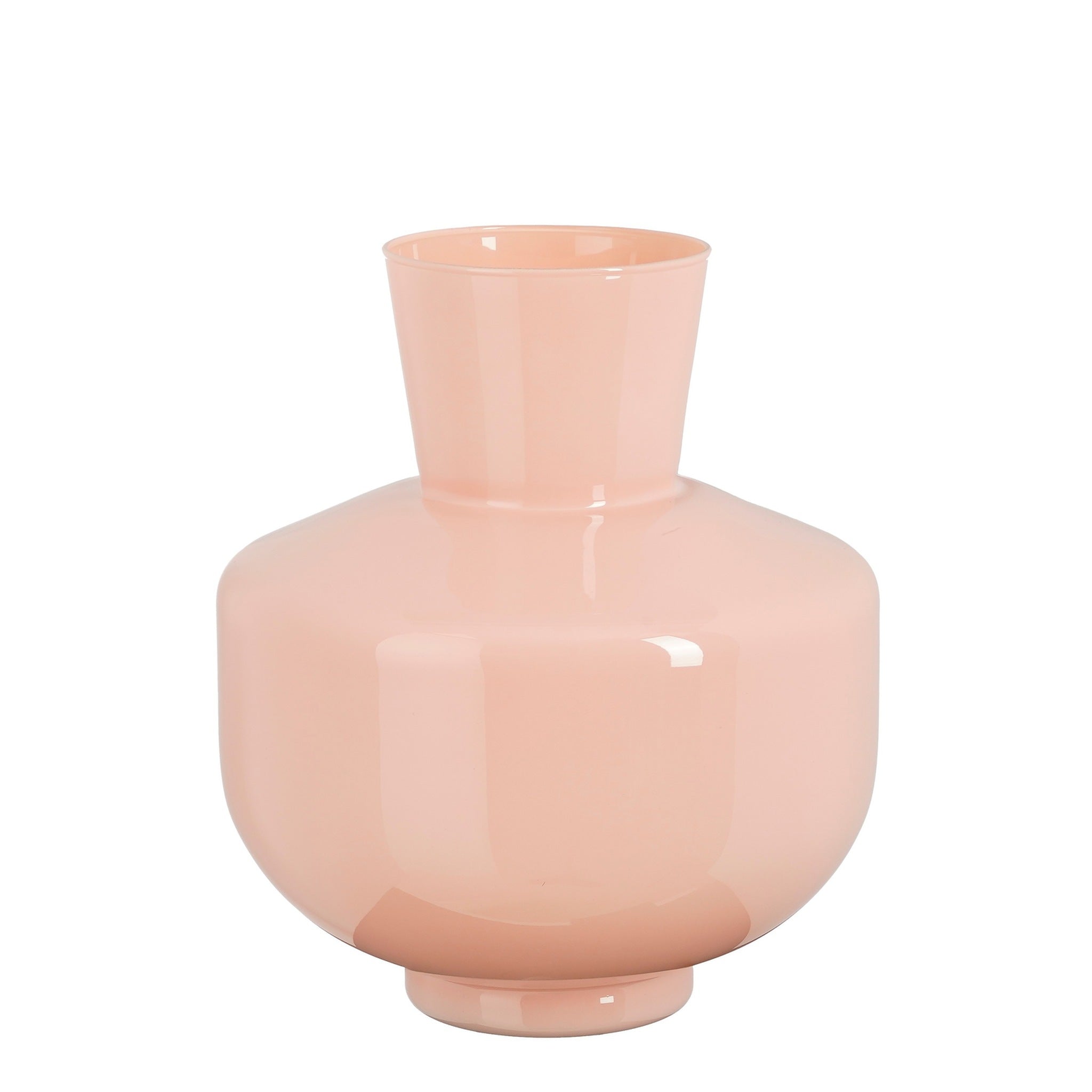 Mica Decorations Vaas Judy - 25x25x29.5 cm - Glas - Roze