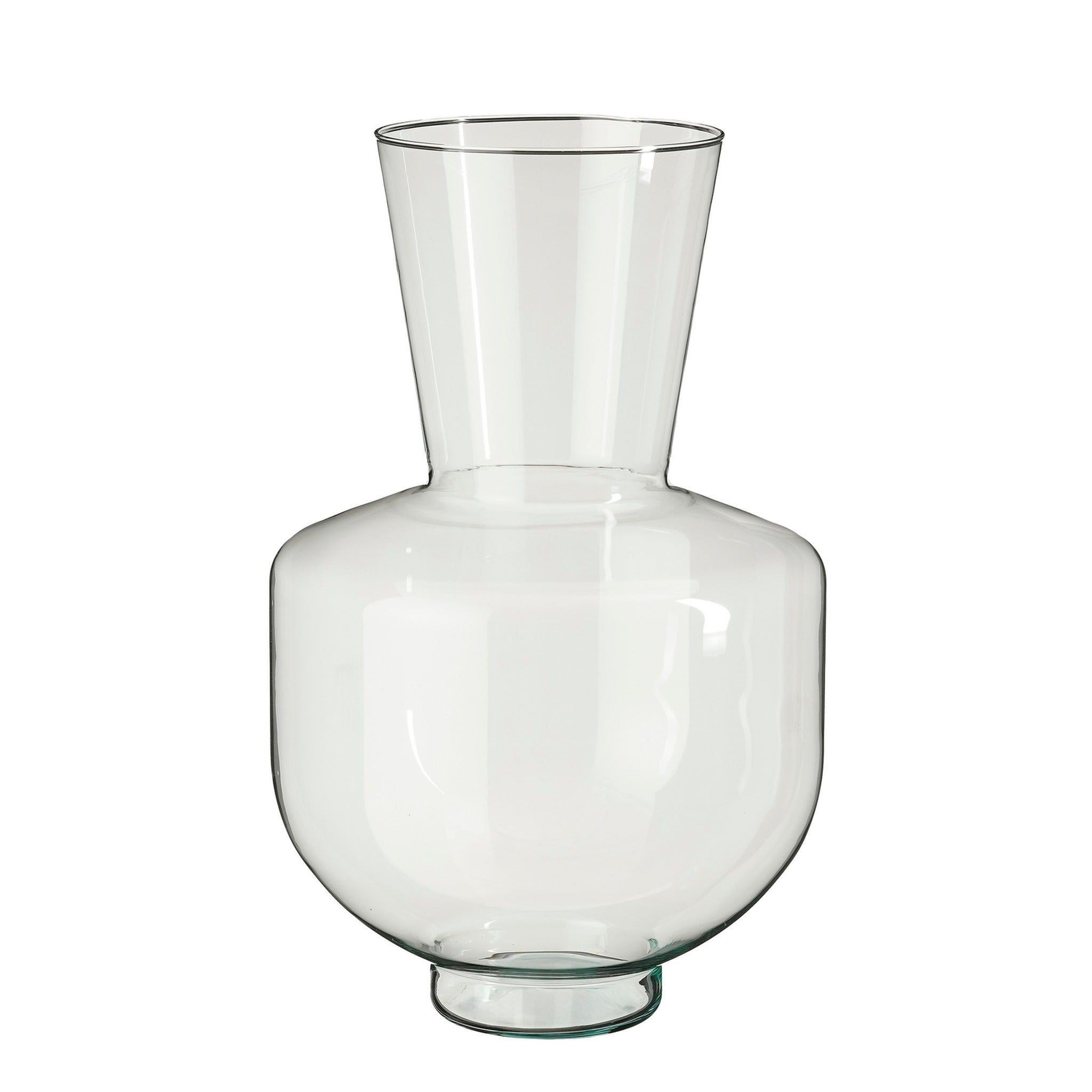Mica Decorations Vaas Judy - 28x28x45 cm - Glas - Transparant